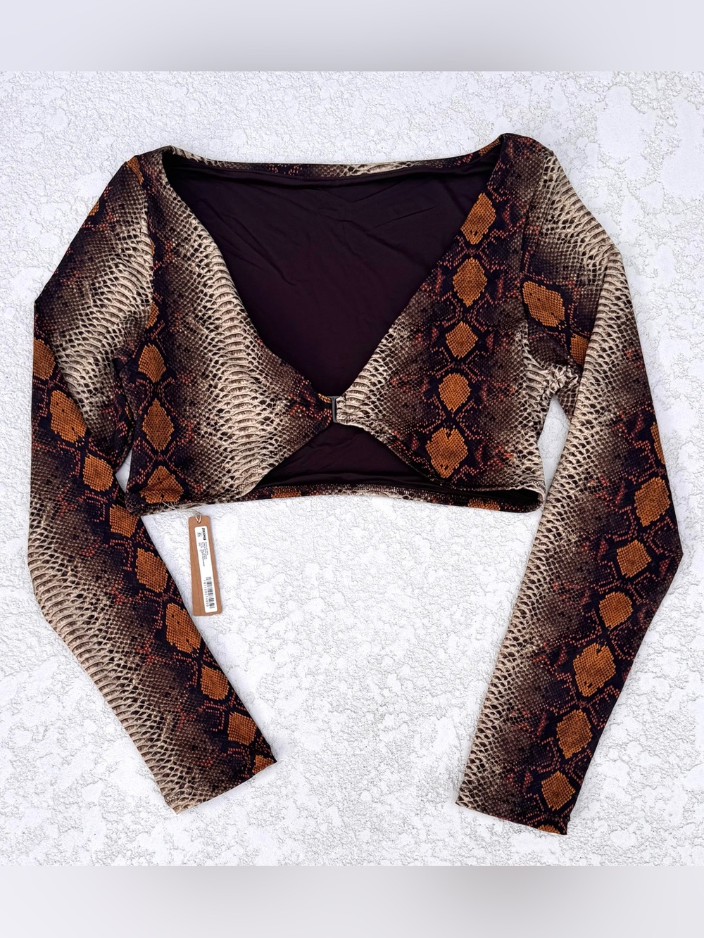 SKIMS Swim Shrug Desert Snake Print XL NWT